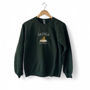 La Jolla California Green Crewneck